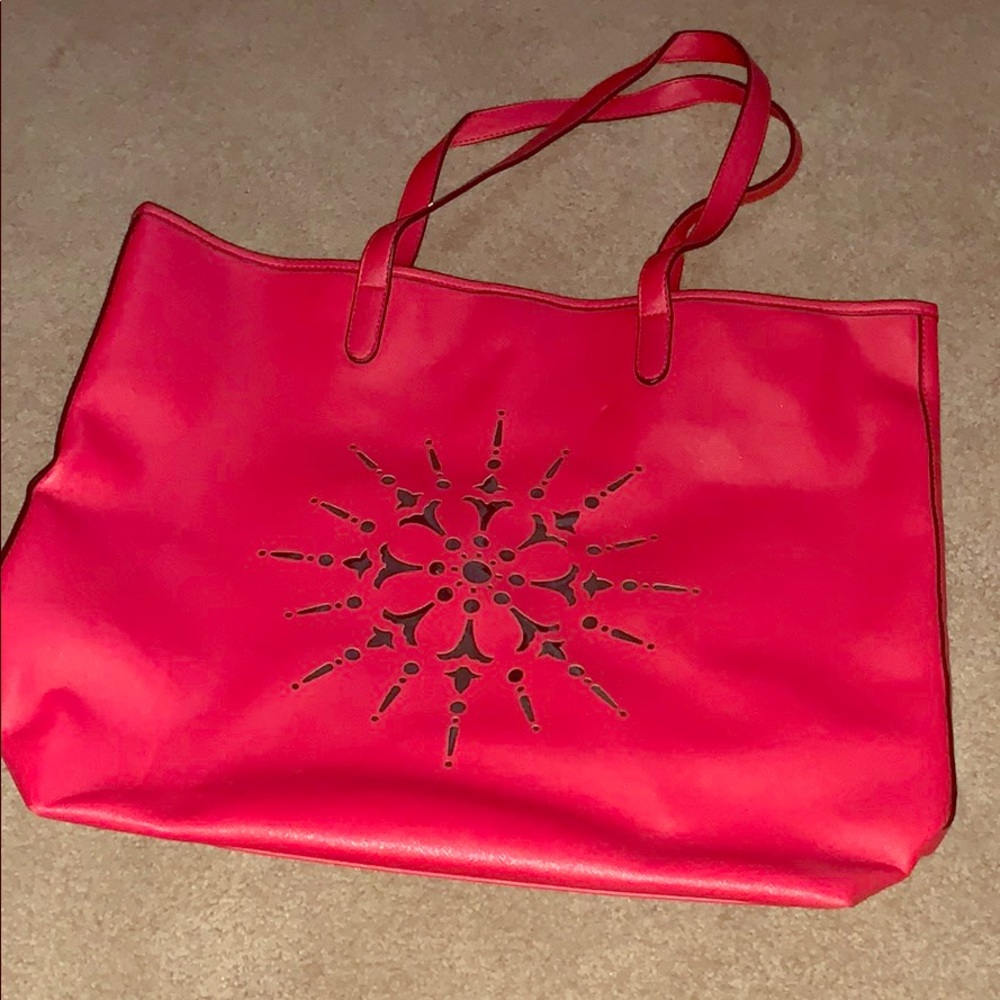Red snowflake purse